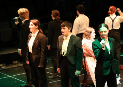 Students sing a group song in BAAY's Spring Awakening at the Mount Baker Theatre