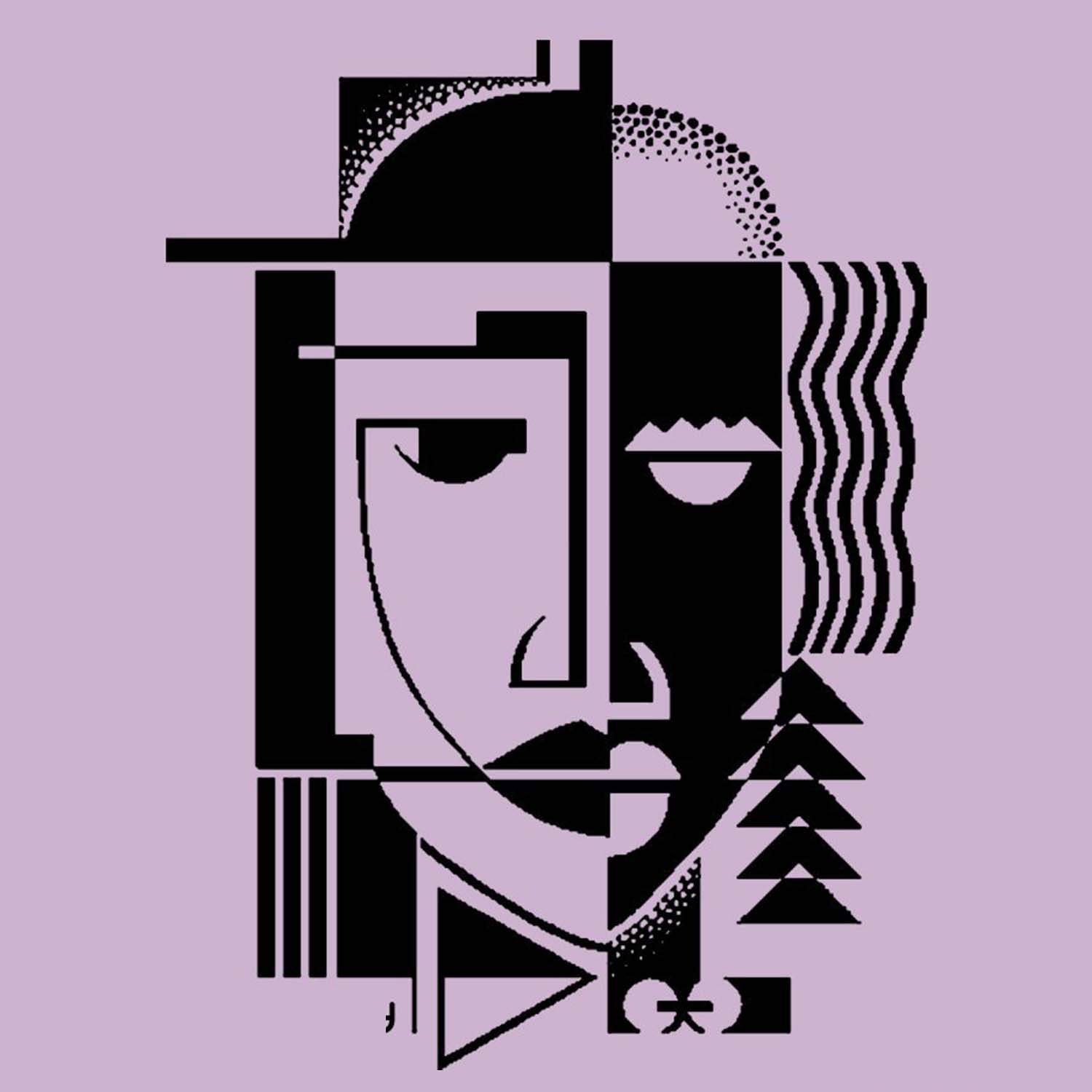 Image shows a Cubist-style face, promoting Shakespeare for kids, youth drama in Bellingham and Whatcom County.